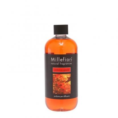Náplň do difuzéru 250 ml, Ambra & Spezie Natural Fragrance, Millefiori Milano