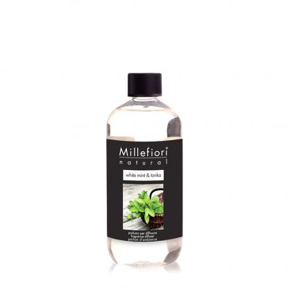 Náplň do difuzéru 250 ml - White Mint&Tonka Natural Fragrance, Millefiori Milano