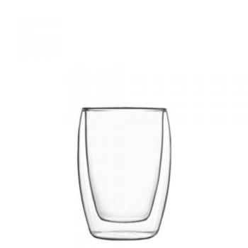 Dvoustěnná sklenice na džus 2 ks