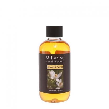 Náplň do difuzéru 250 ml, Legni & Fiori d'Arancio Natural Fragrance, Millefiori Milano