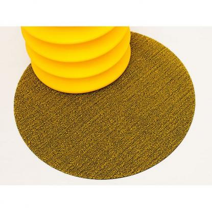 Předložka Dot Shag Citron kulatá 61 cm