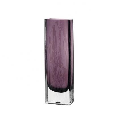 Váza Lucente fialová čtvercová 33 cm