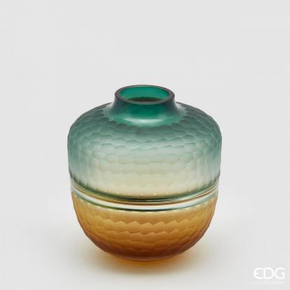 Váza Orcio 24 cm, zeleno/zlatá