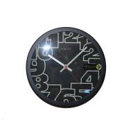 Nastěnné hodiny Luminate Black 25 cm
