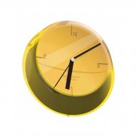 Nástěnné hodiny, žluté Glamour 33 cm
