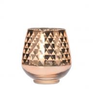 Svícen Triangle copper 10cm