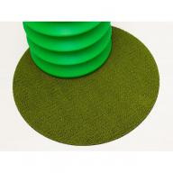Předložka Dot Shag Green kulatá 61 cm