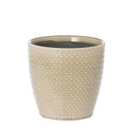 Květináč dekorativní Dots Beige 14 cm